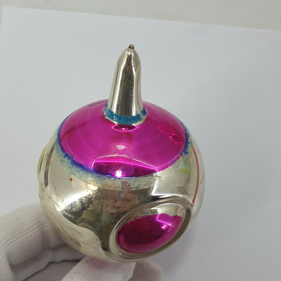 Елочная игрушка сосулька шар с прожектором. . Картинка 6